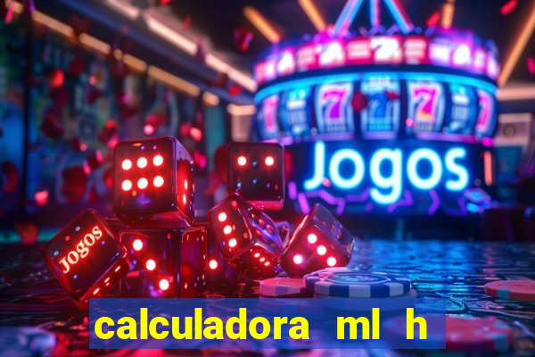 calculadora ml h para mcg kg min